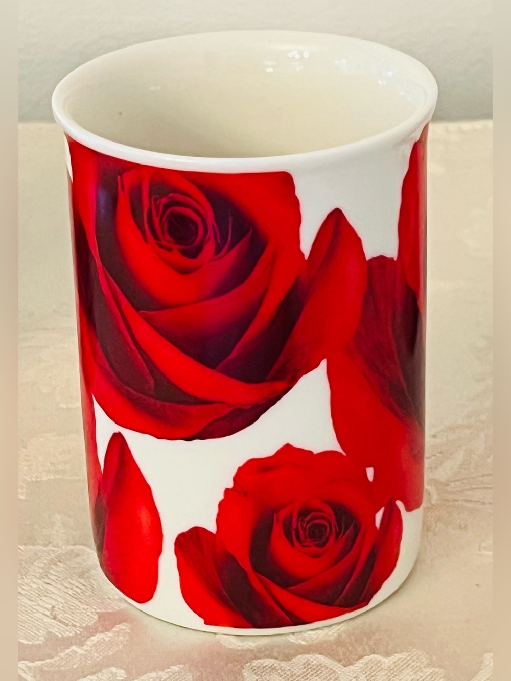 Rose Print Latte Mug Set Pink Floral Cottagecore Tea Coffee Cups NWOB - Picture 12 of 16